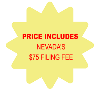 Price Includes Nevada Corporation $75 Filing Fee
