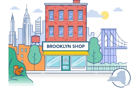 New York business formation illustration