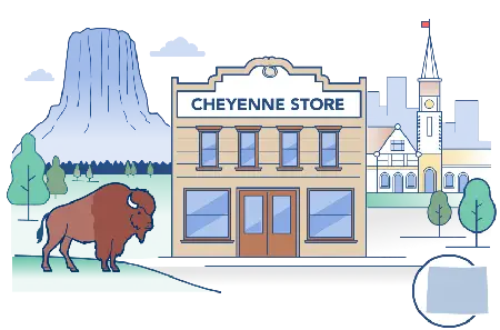 Wyoming business formation illustration