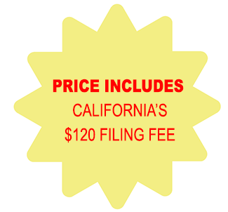 Price Includes California Corporation $120 Filing Fee
