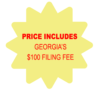 Price Includes Georgia Corporation $100 Filing Fee
